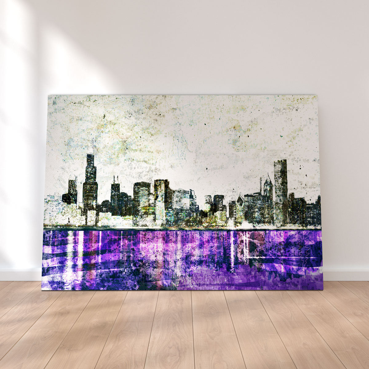 Whiteout Chicago Skyline Wall Art