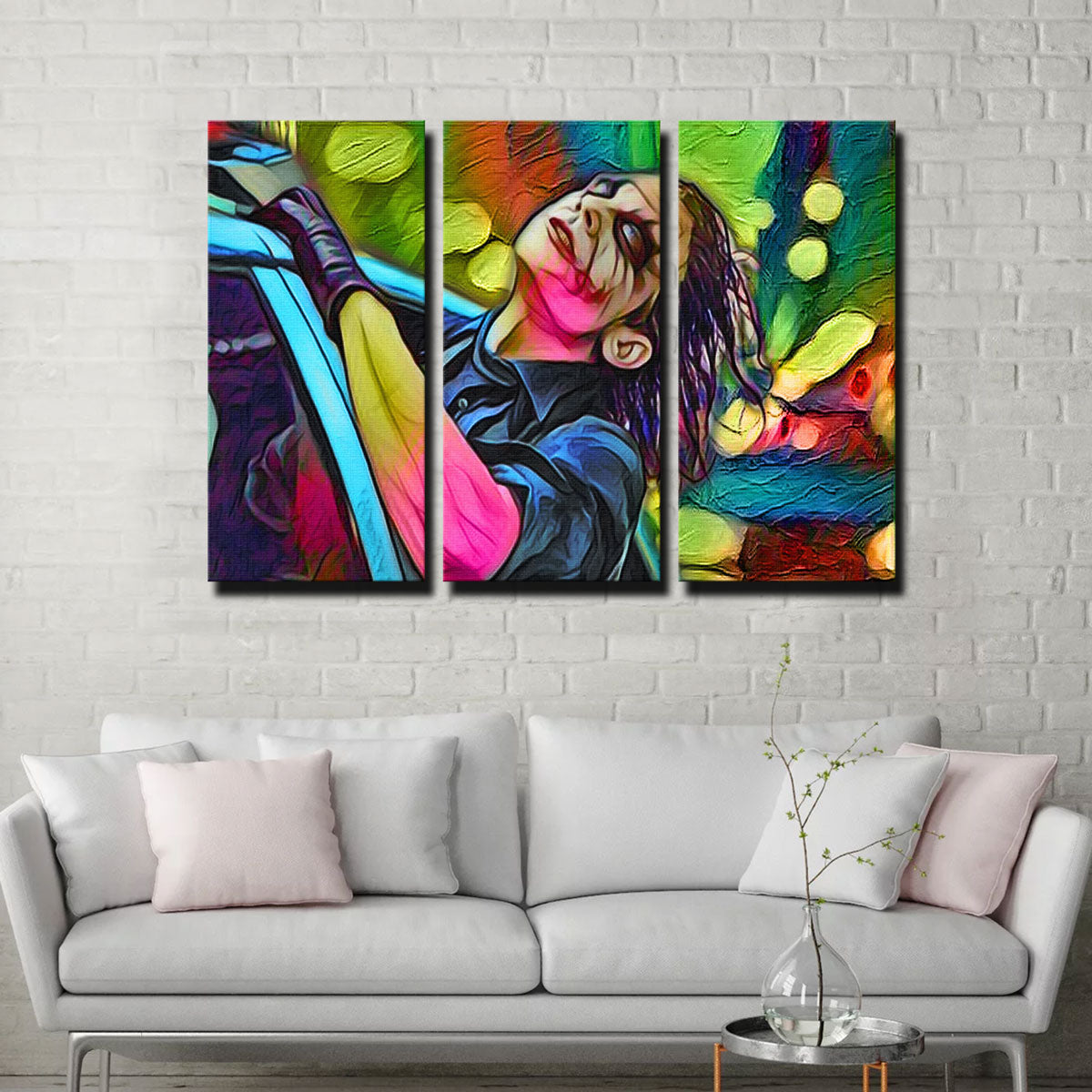 Abstract Joker Canvas Set