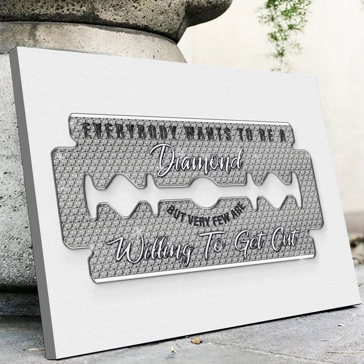 Diamond Razorblade Wall Art