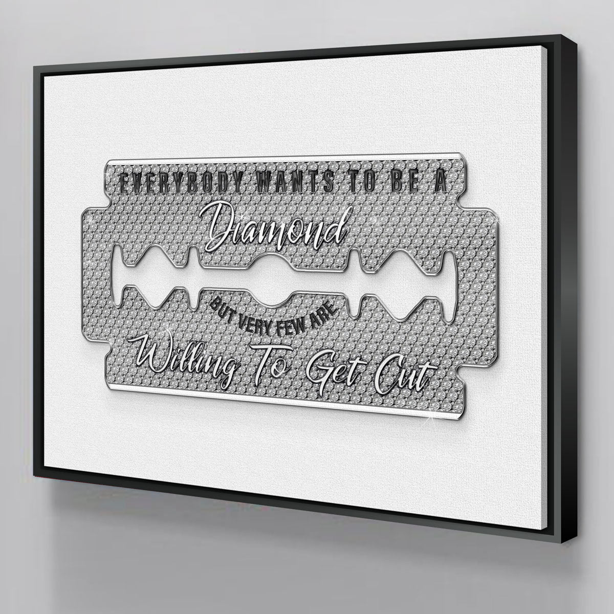 Diamond Razorblade Wall Art