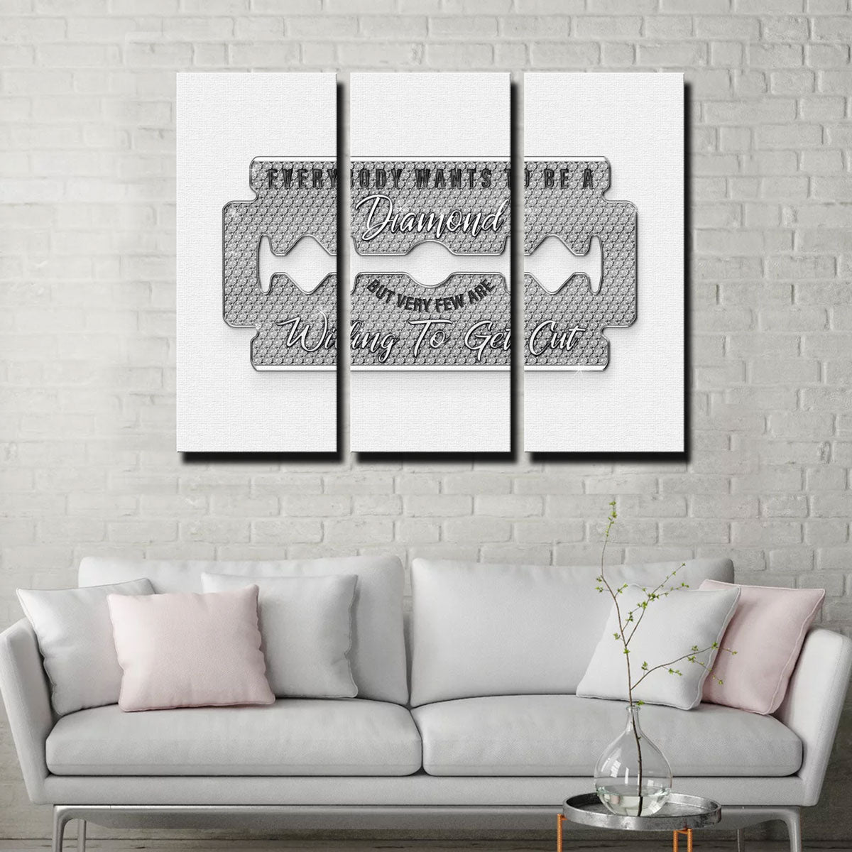 Diamond Razorblade Wall Art