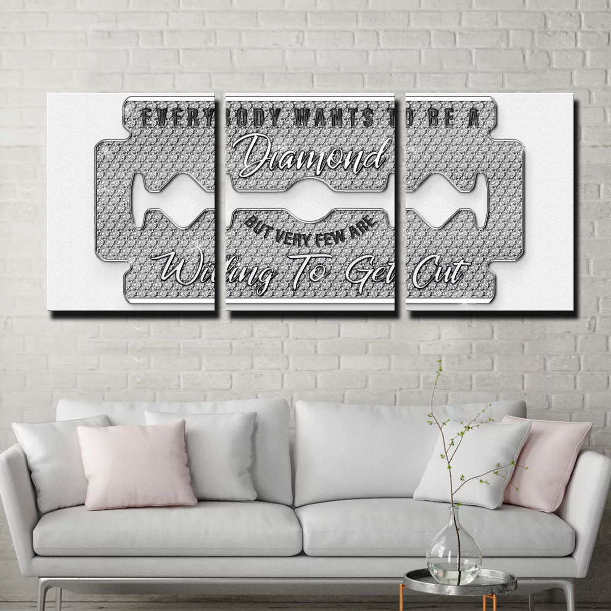 Diamond Razorblade Wall Art