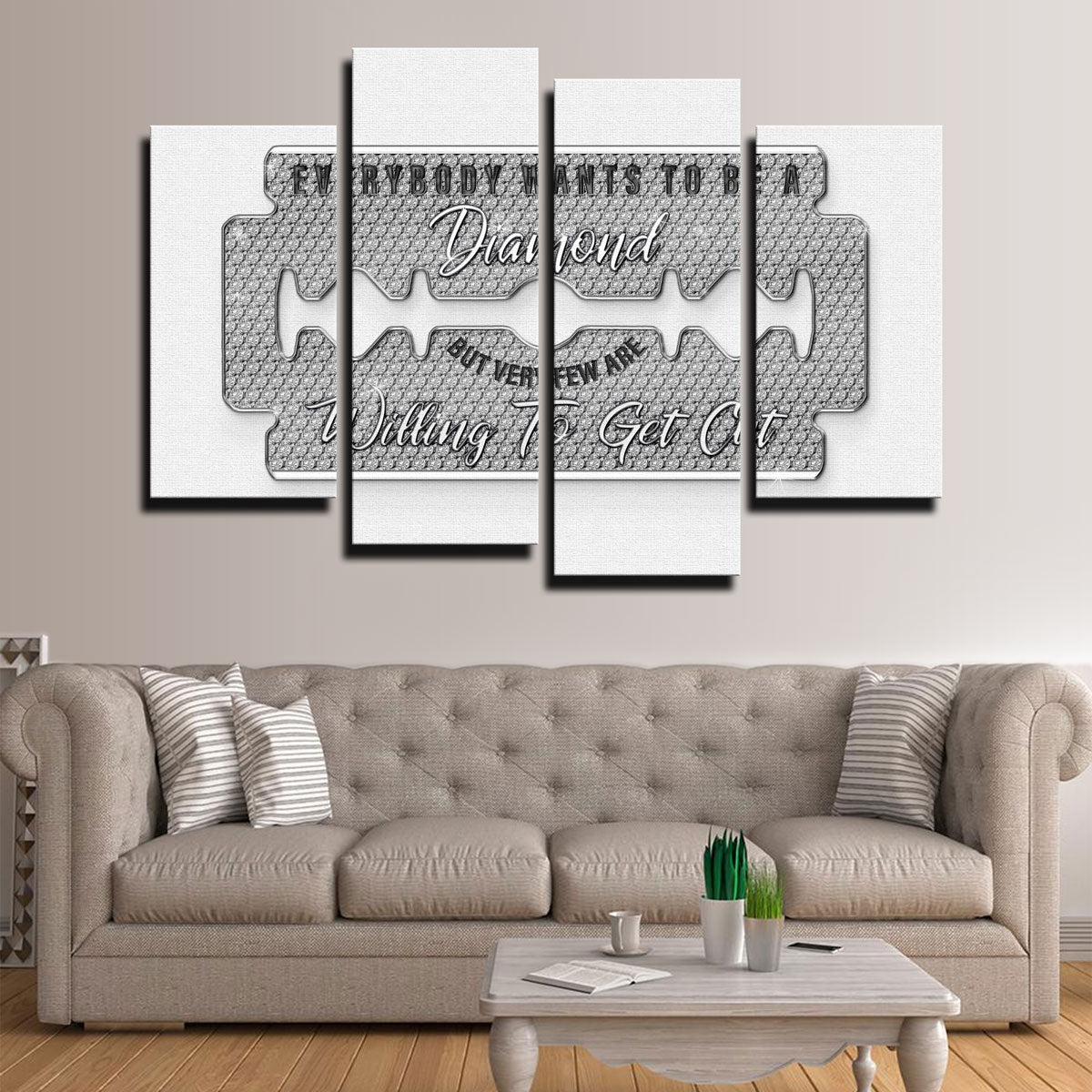Diamond Razorblade Wall Art