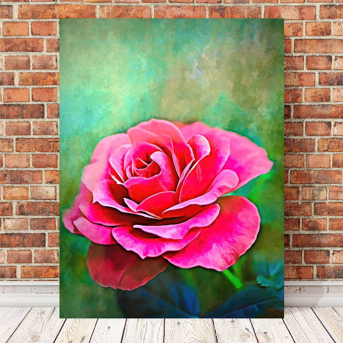 Exquisite Pink Rose Wall Art