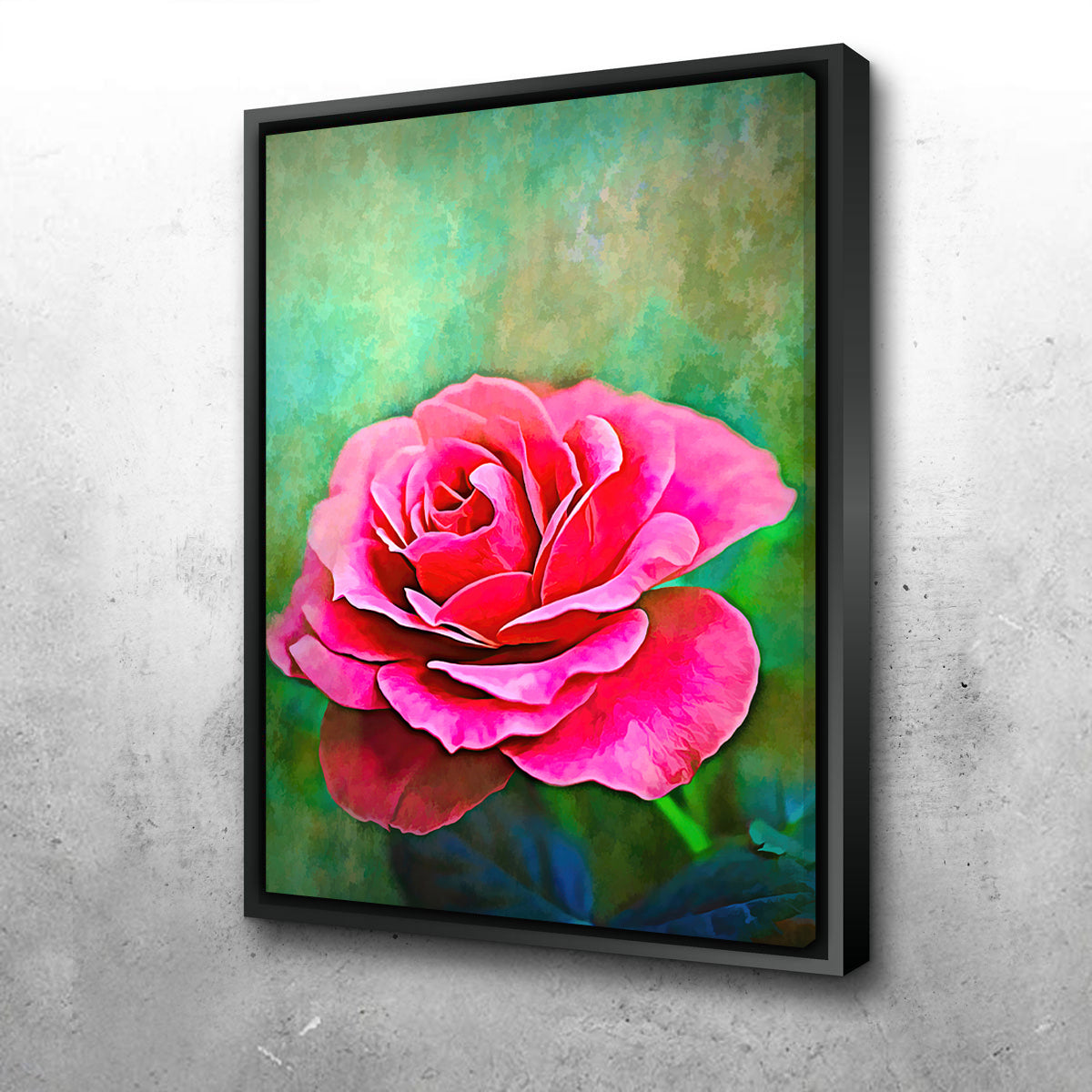 Exquisite Pink Rose Wall Art