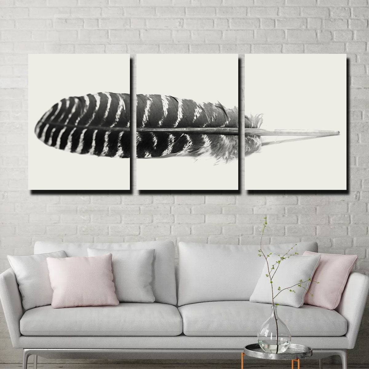 Falcon Feather 3 Piece Wall Art
