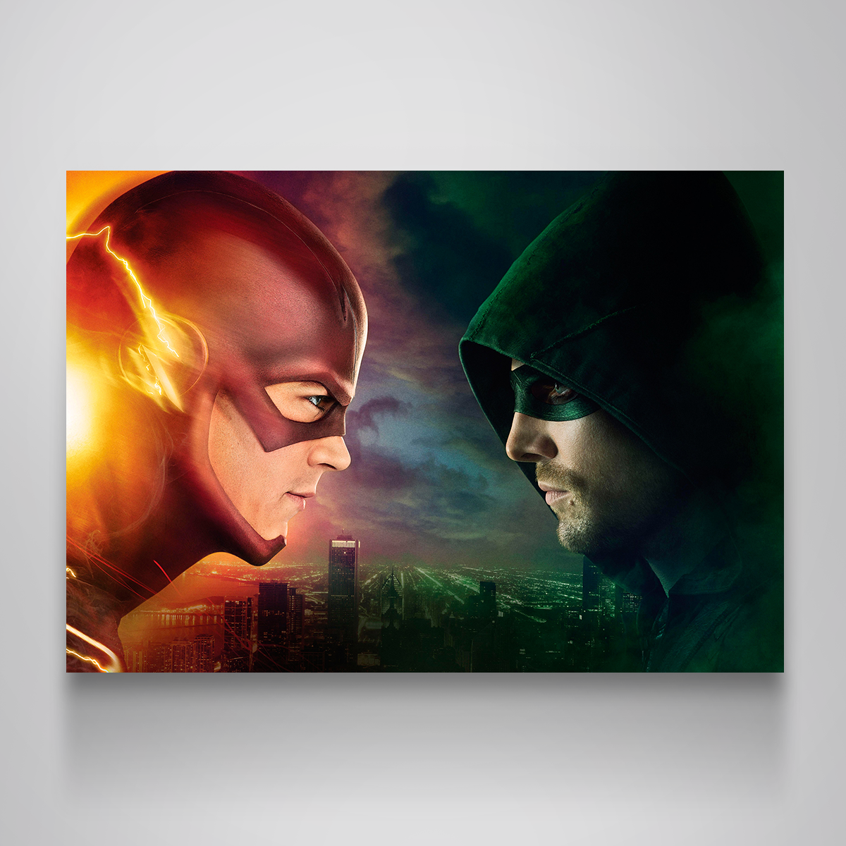 Flash vs. Arrow Canvas set Wall Art