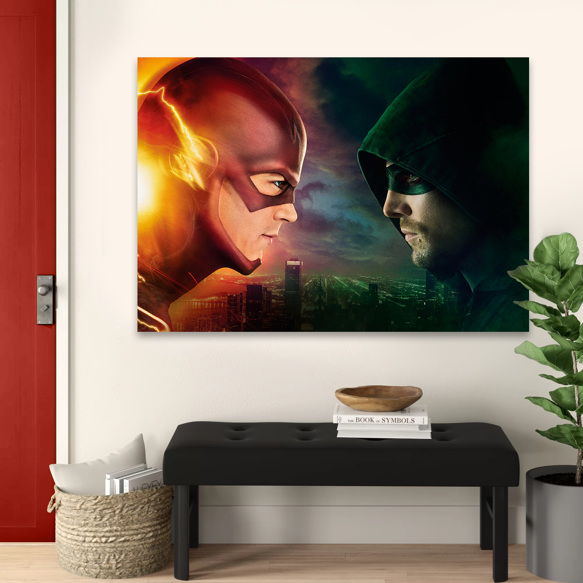 Flash vs. Arrow Canvas set Wall Art