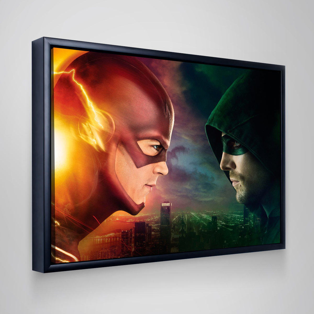 Flash vs. Arrow Canvas set Wall Art