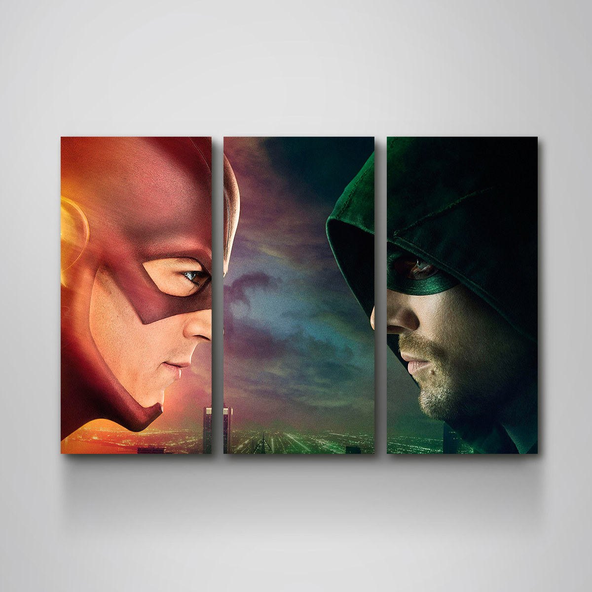 Flash vs. Arrow Canvas set