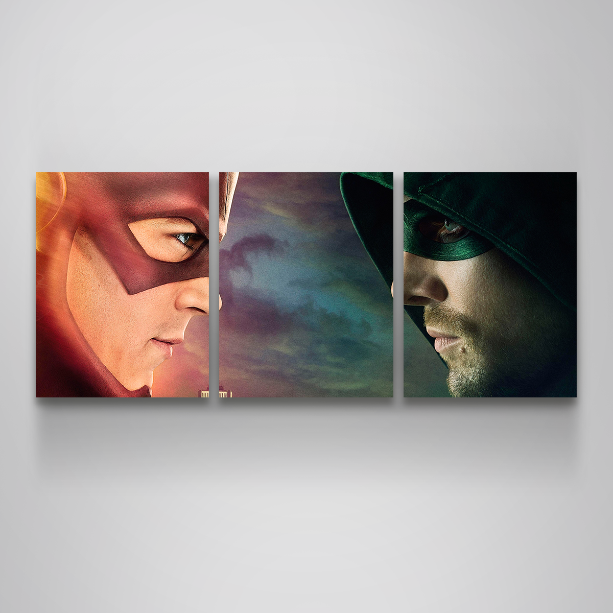 Flash vs. Arrow Canvas set Wall Art