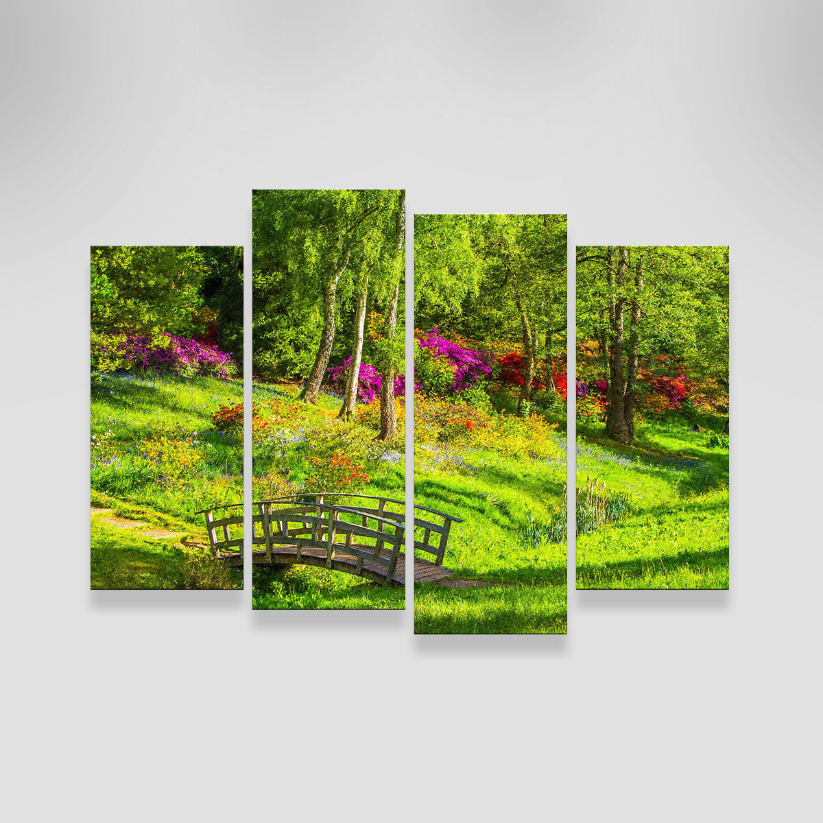 Garden Footpath Bridge Wall Art