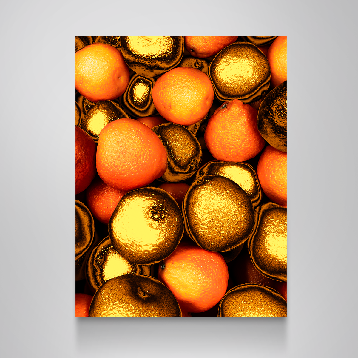 Golden Orange Wall Art