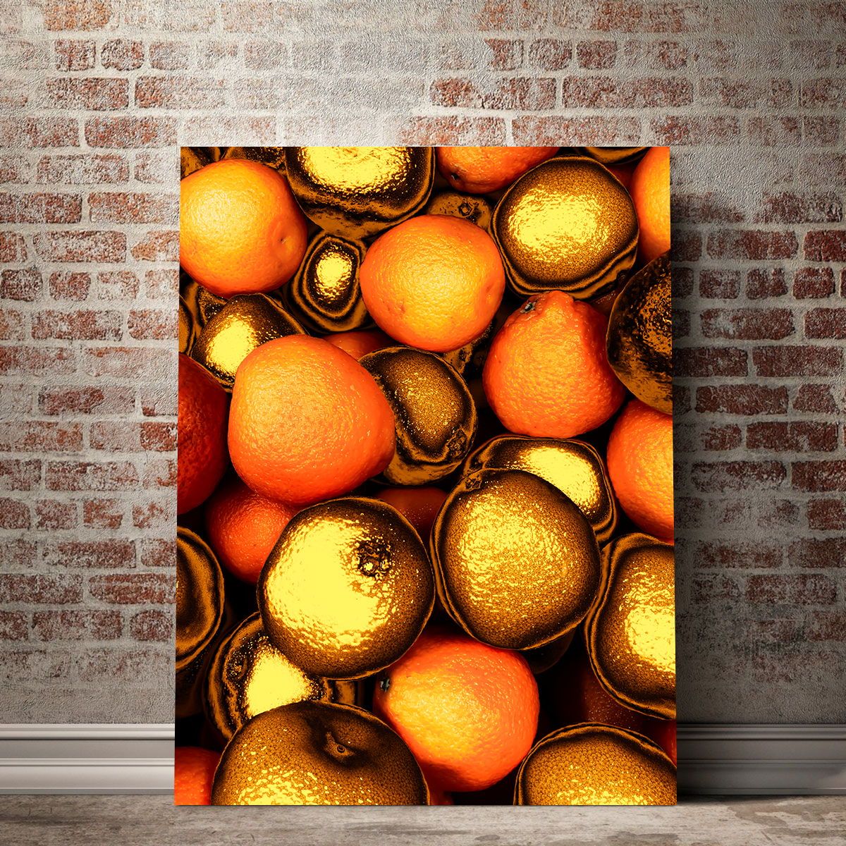 Golden Orange Wall Art