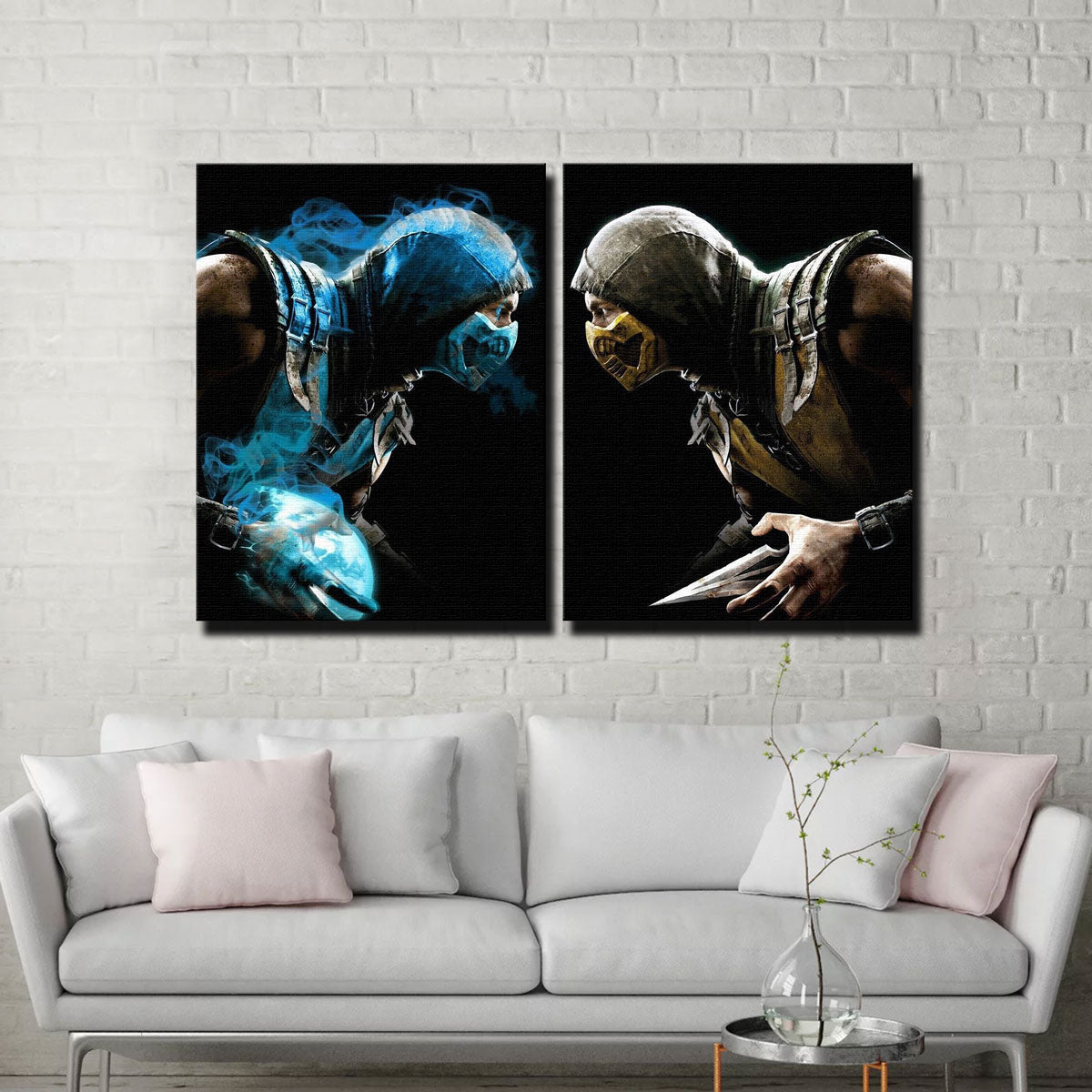 Mortal Kombat 2 Piece Canvas