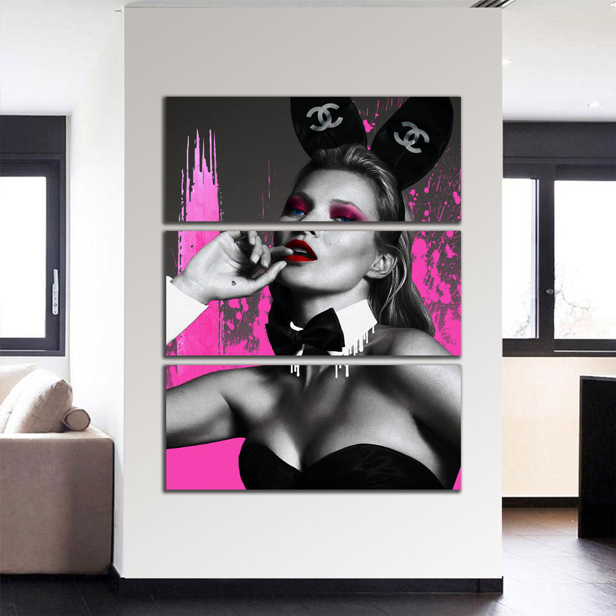 Kate Moss Chanel Wall Art