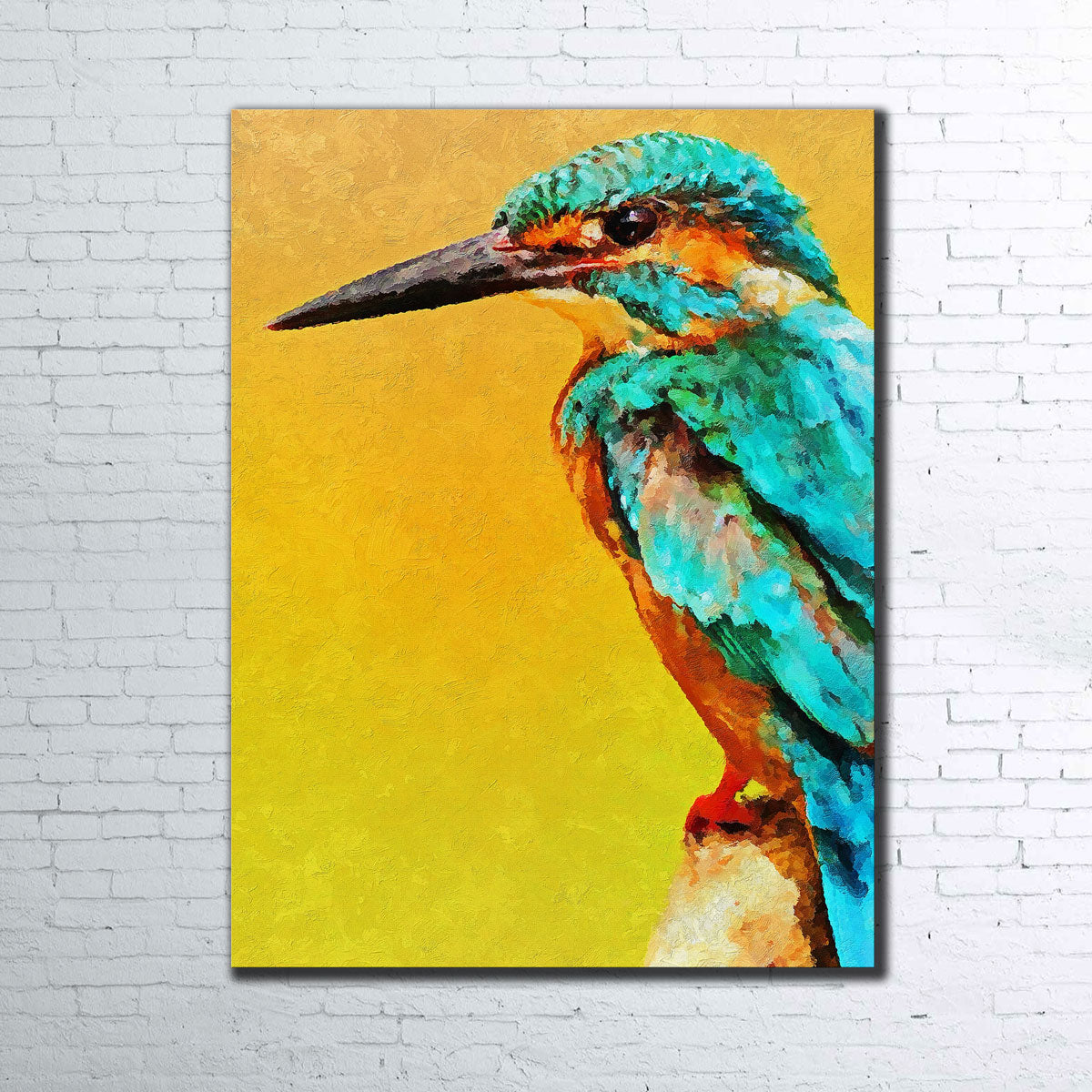King Fisher Painting Wall Art