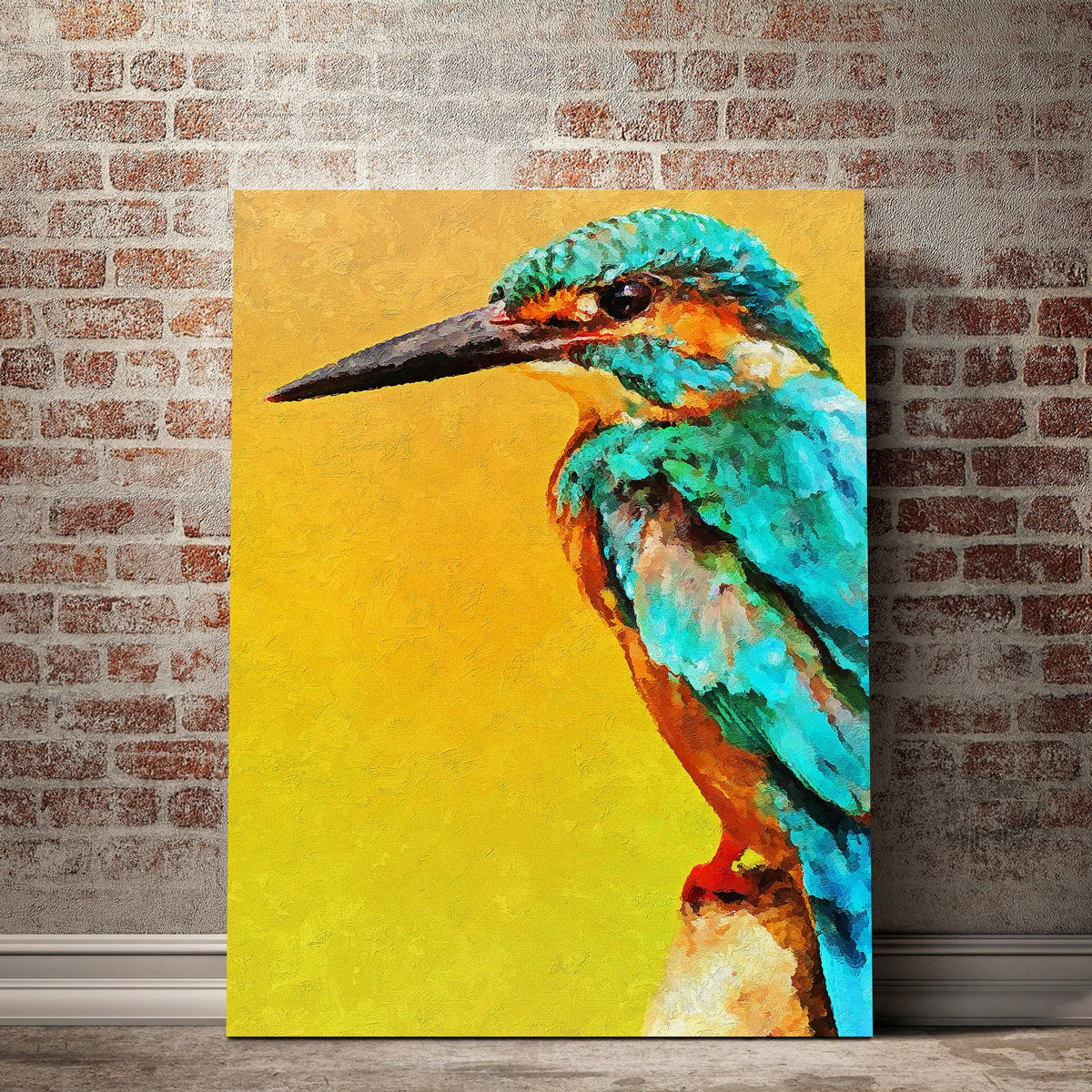 King Fisher Painting Wall Art