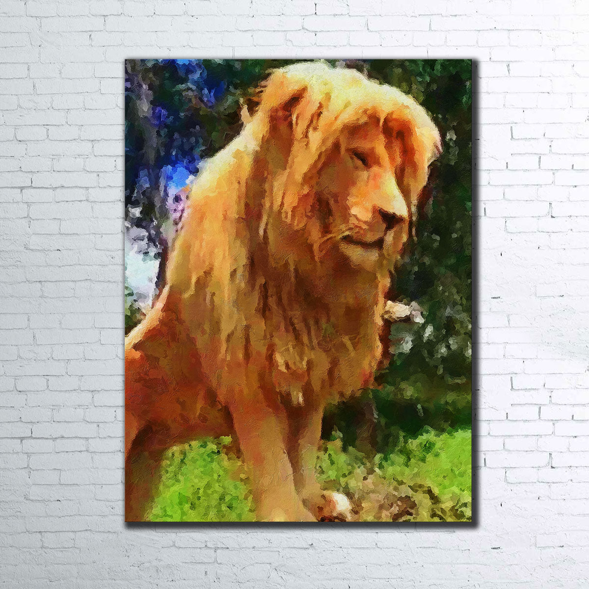 King Lion Painting Wall Art