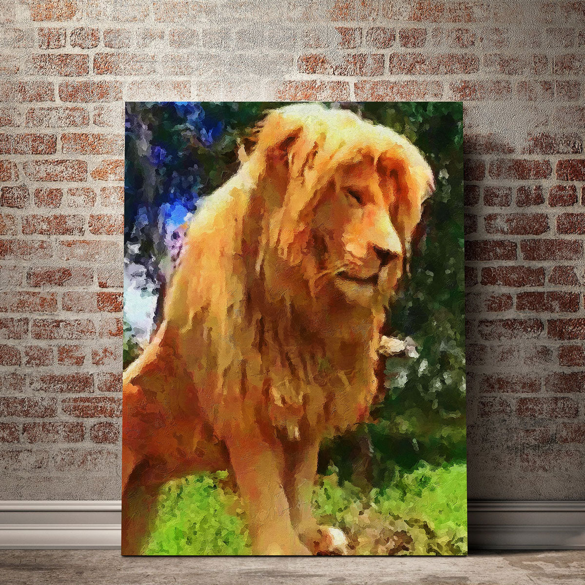 King Lion Painting Wall Art