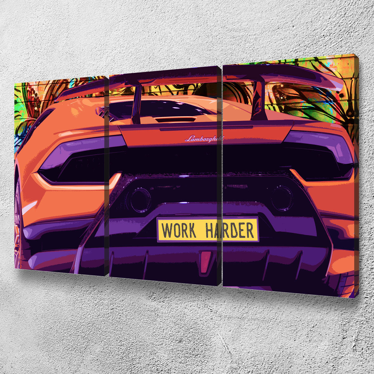 Work Harder Wall Art