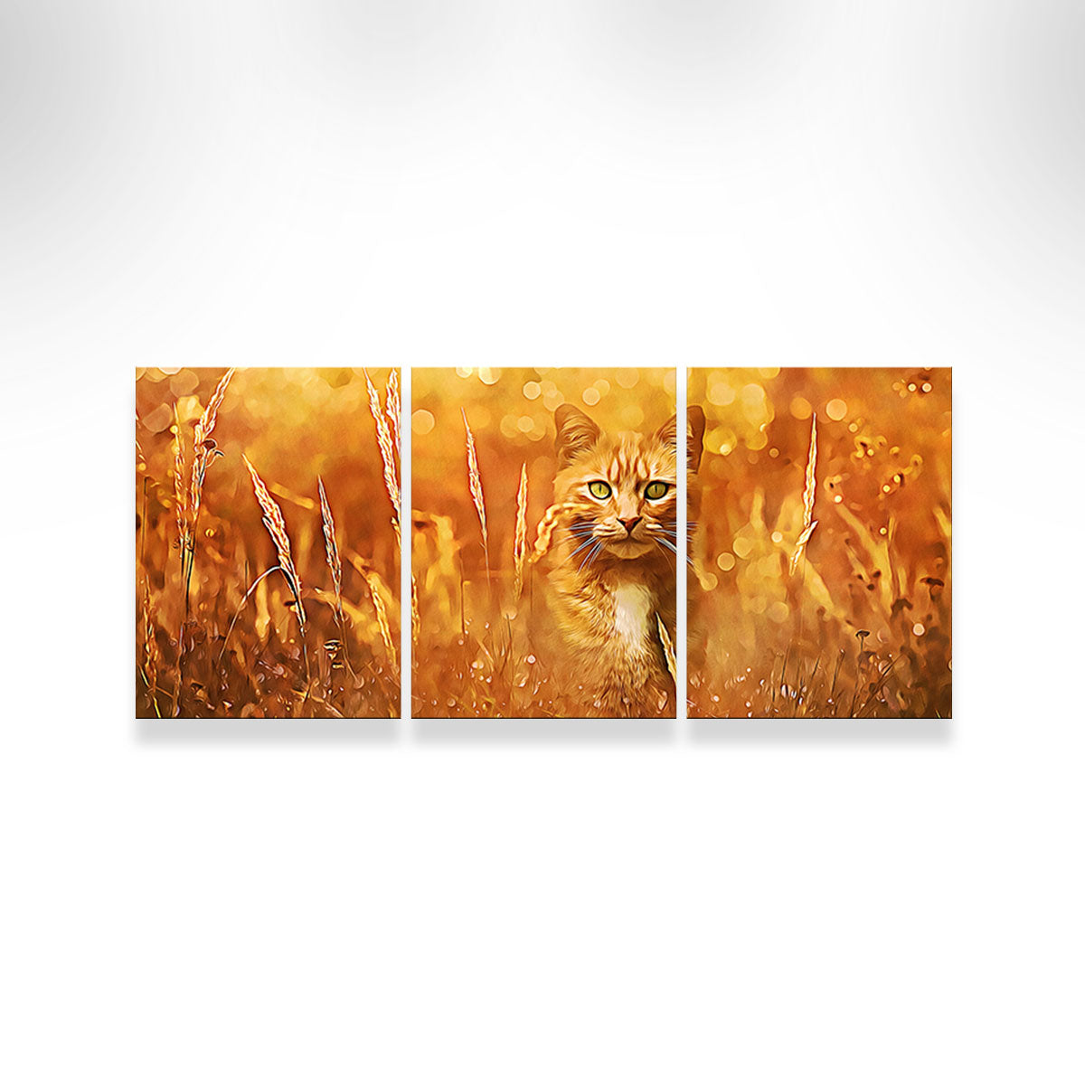Little Tiger In The Grass Wall Art