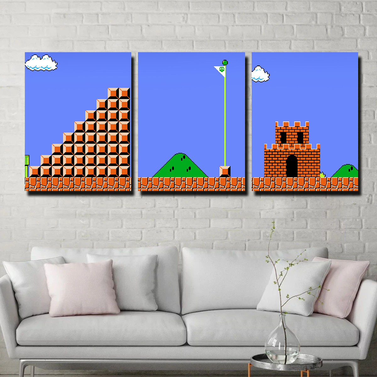 Mario Bros Finish Line Wall Art