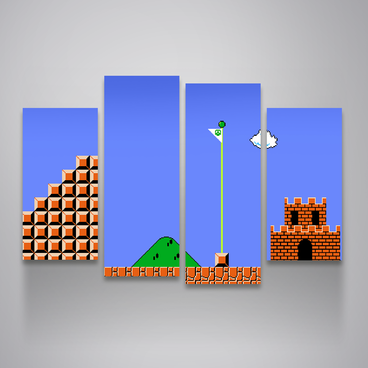 Mario Bros Finish Line Wall Art