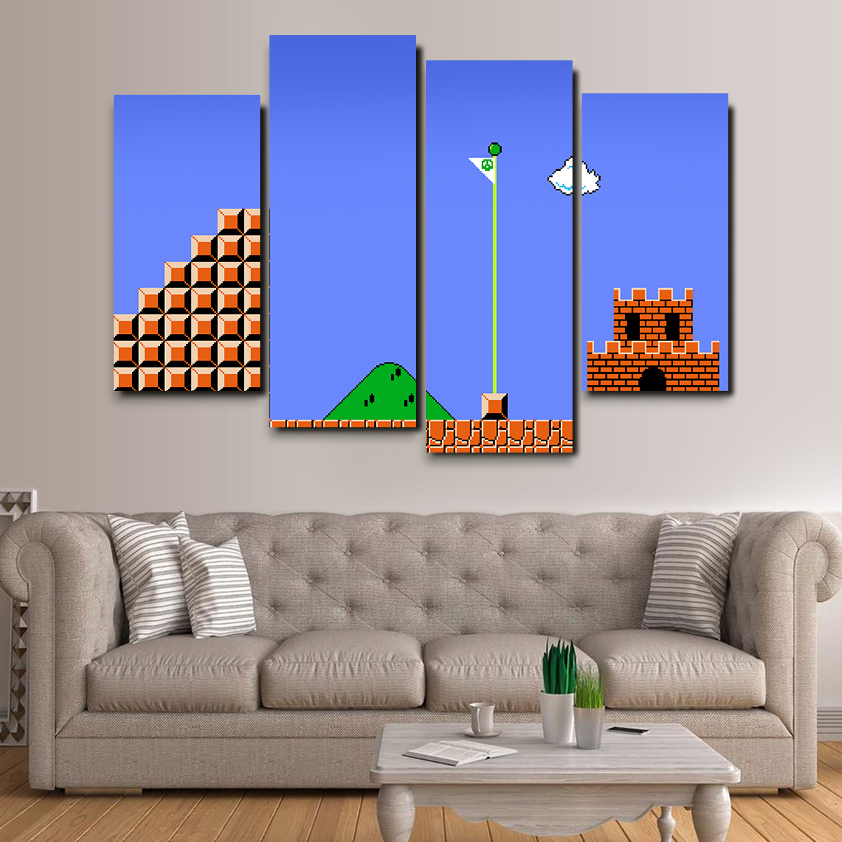 Mario Bros Finish Line Wall Art