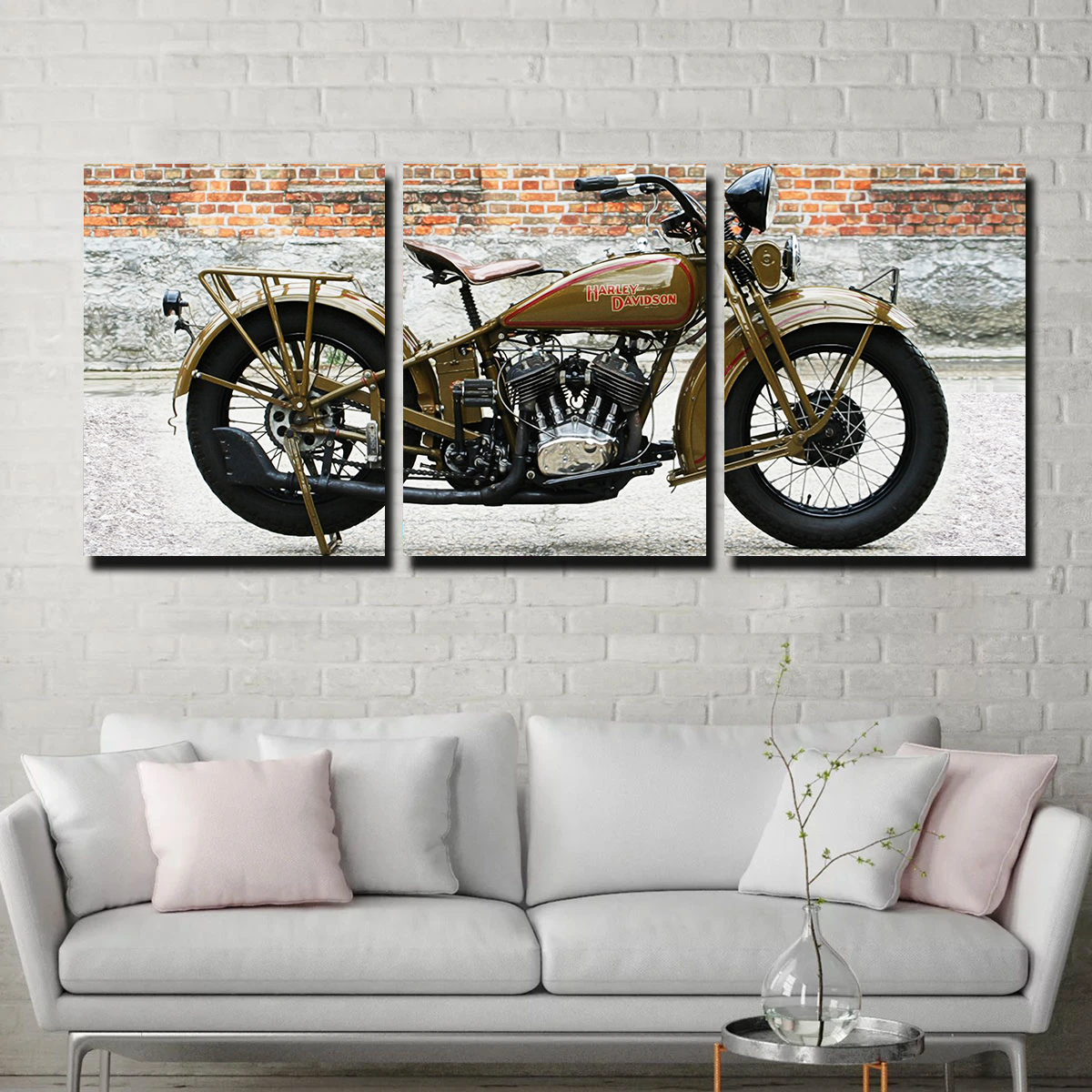 1930's Harley Davidson Canvas Set