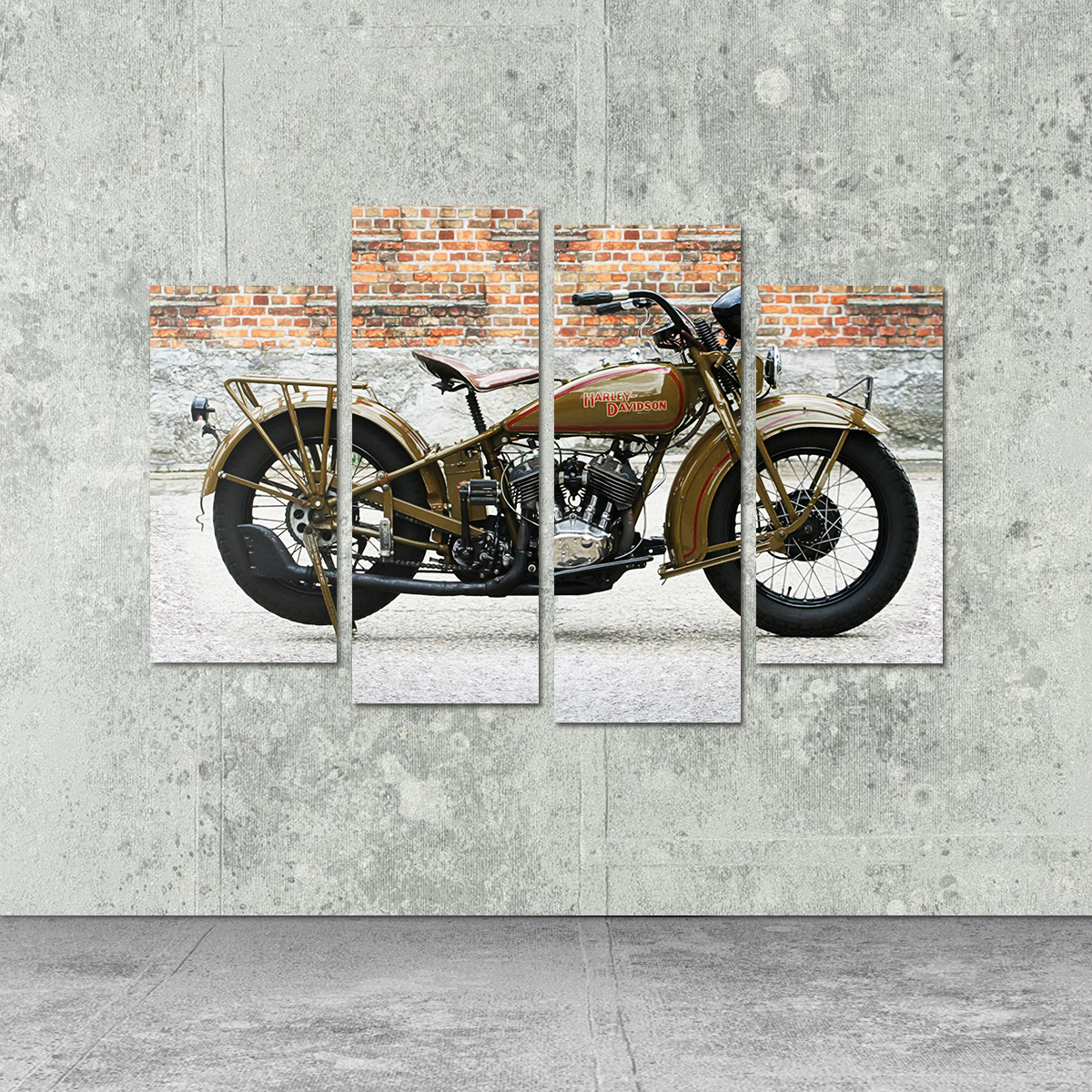 1930's Harley Davidson Canvas Set