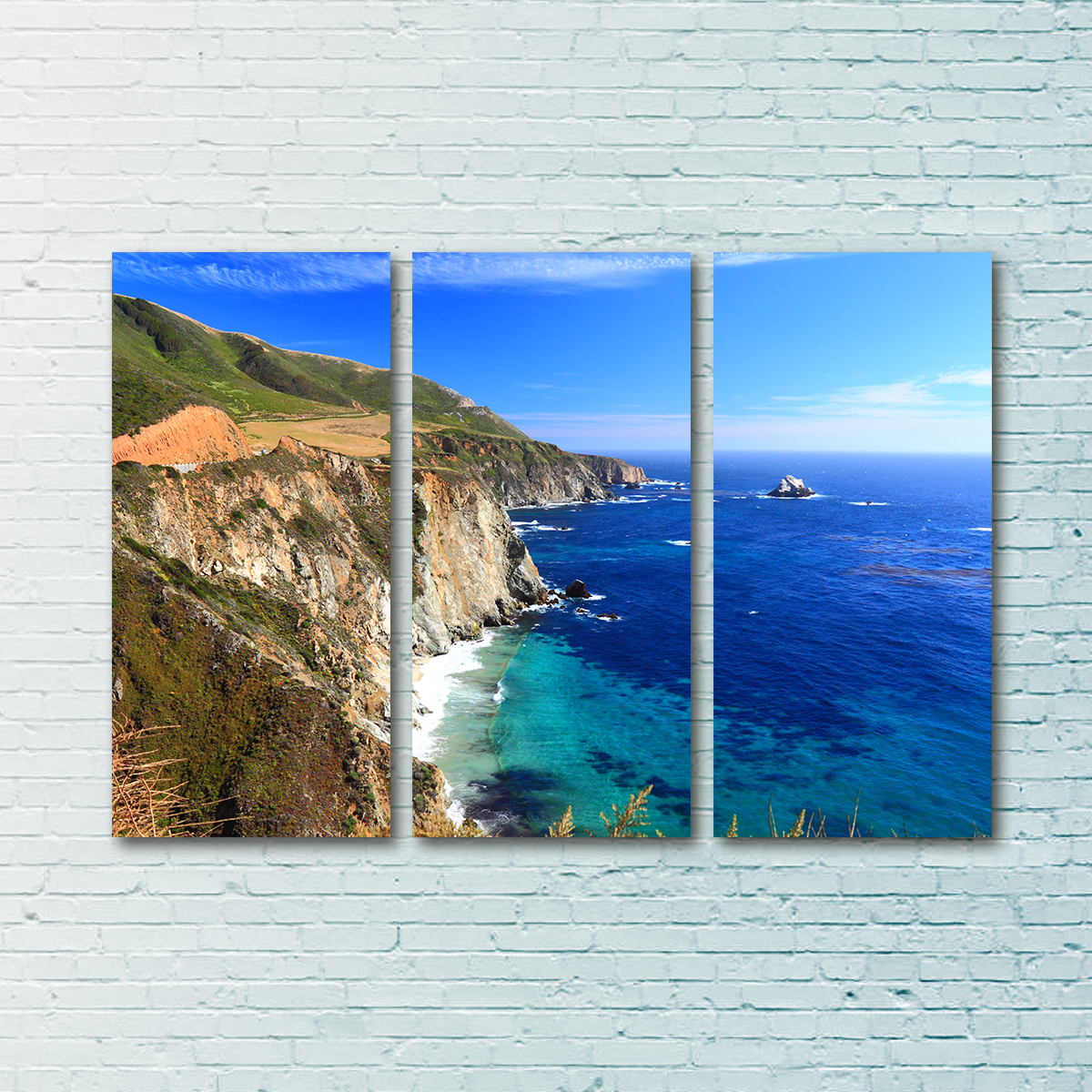 California Coastline Wall Art