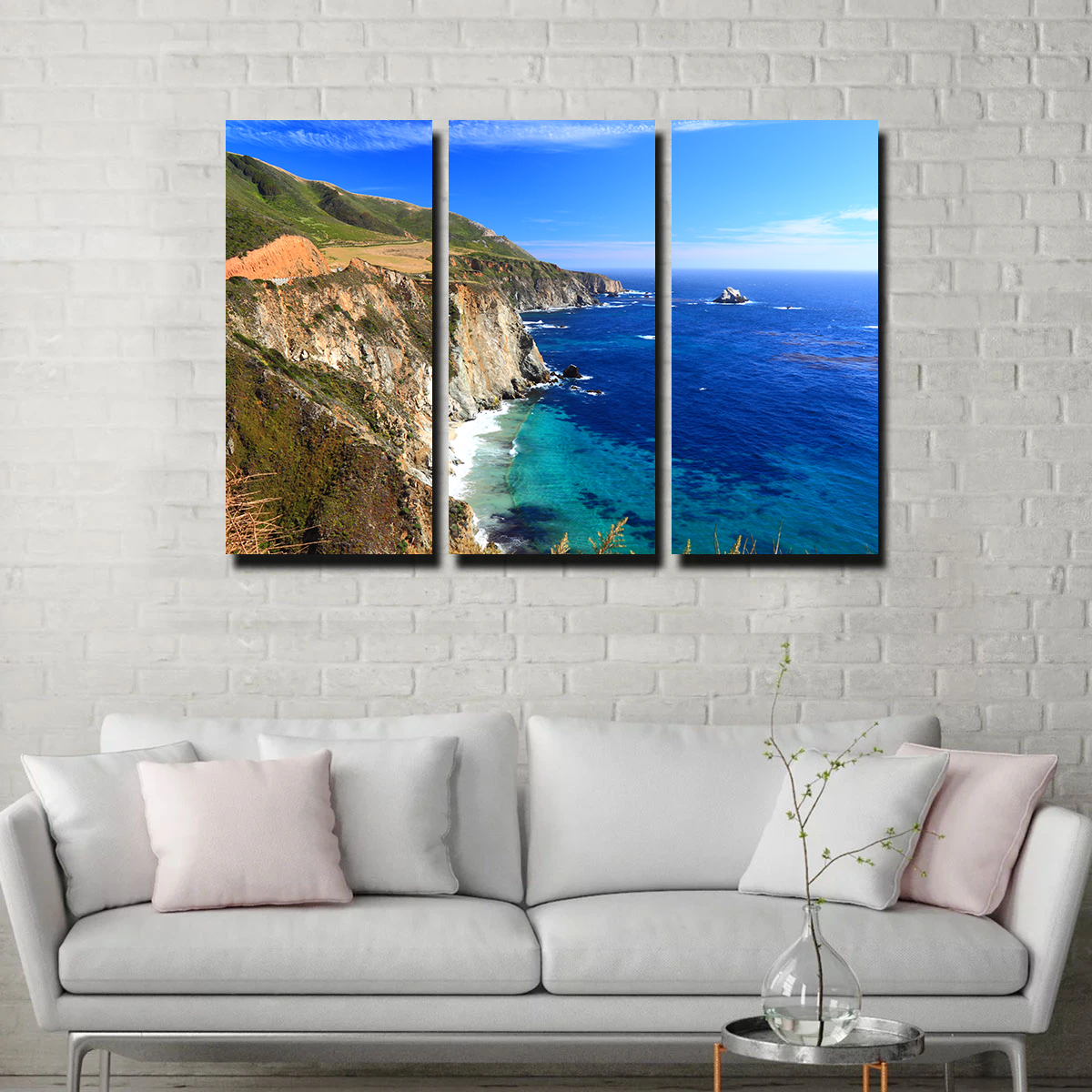 California Coastline Wall Art