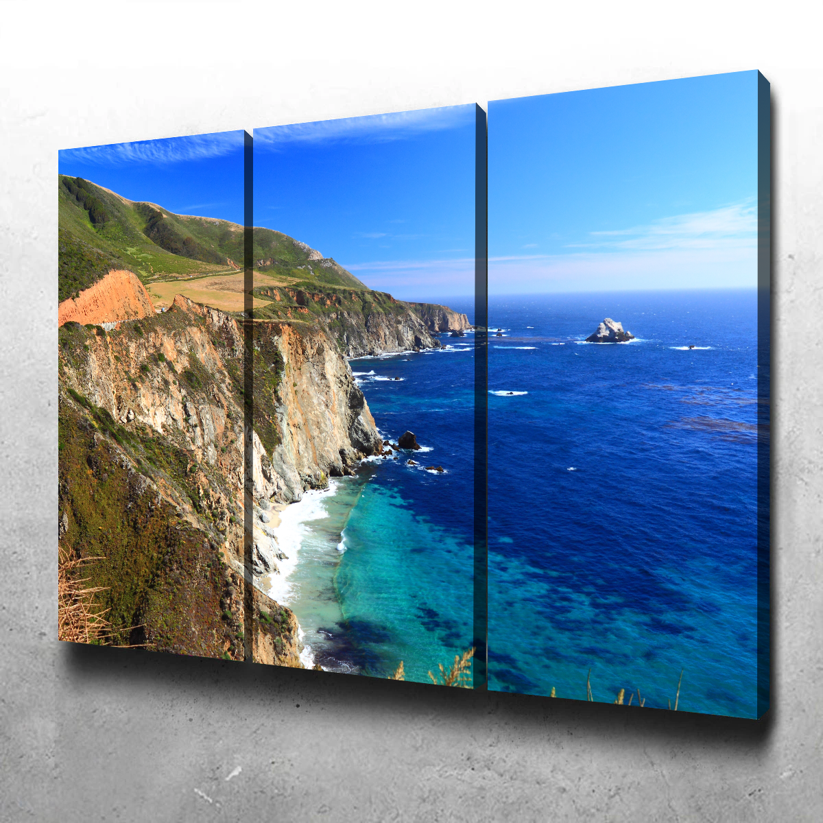 California Coastline Wall Art