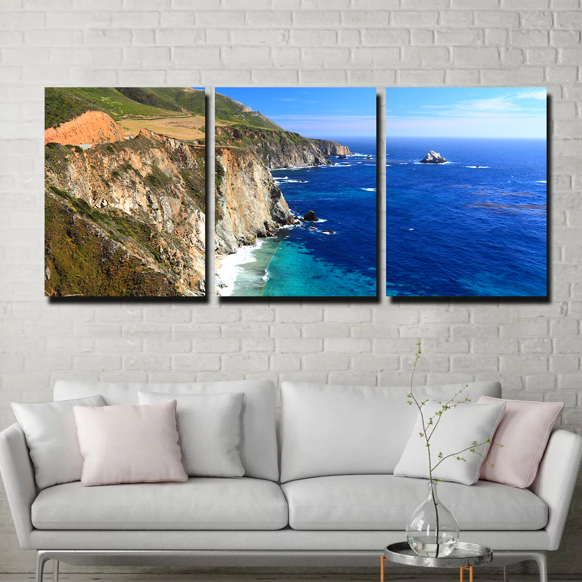 California Coastline Wall Art