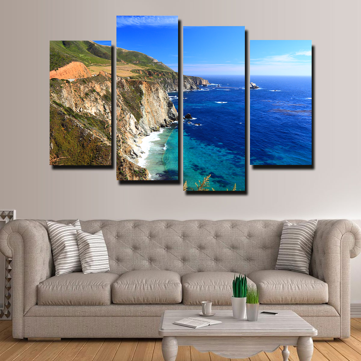 California Coastline Wall Art