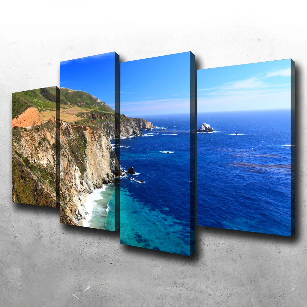 California Coastline Wall Art