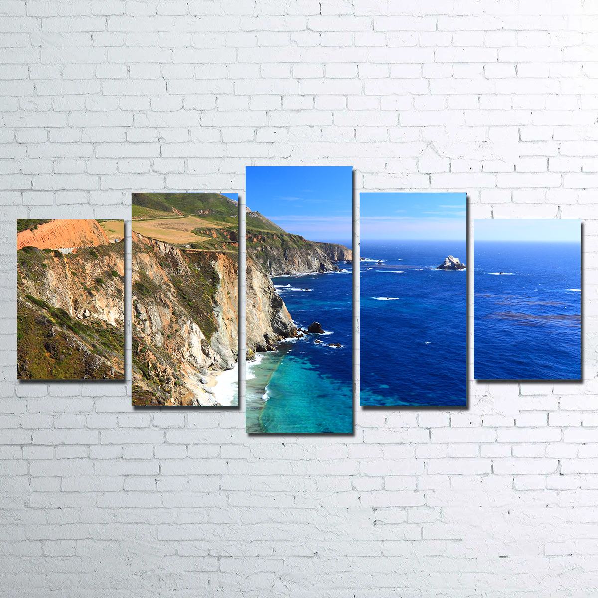 California Coastline Wall Art