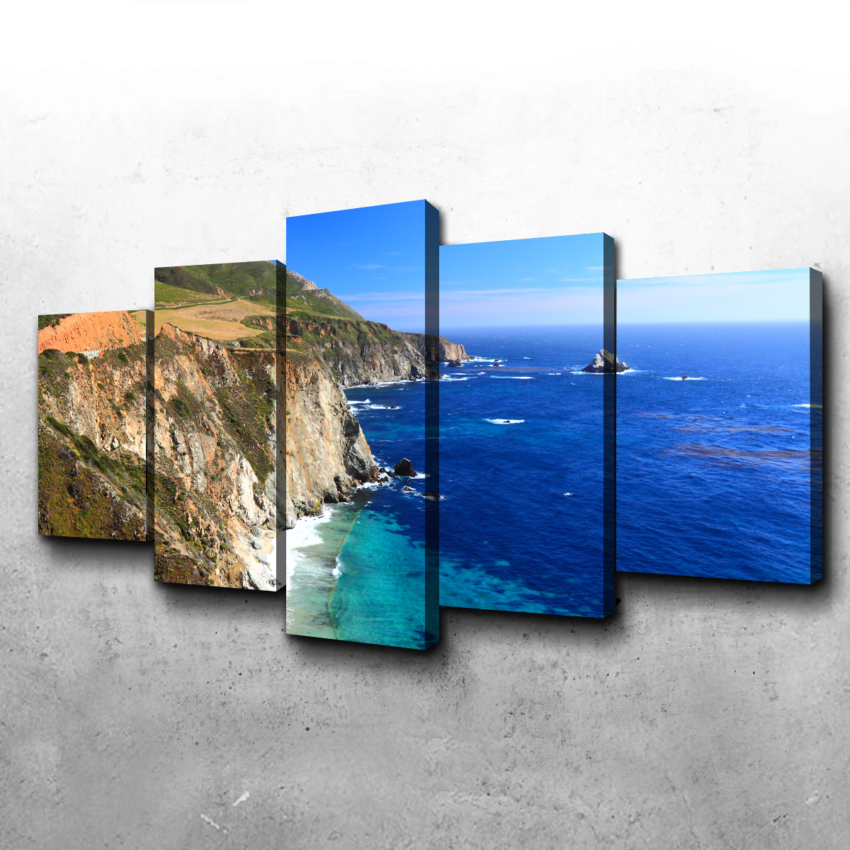 California Coastline Wall Art