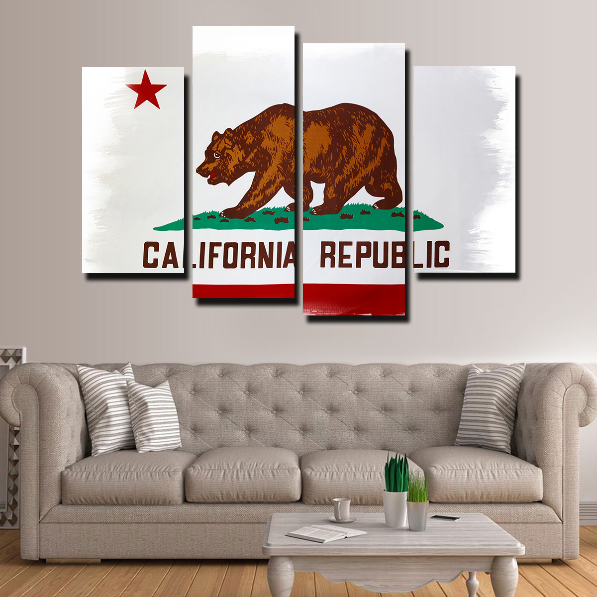 California State Flag Wall Art