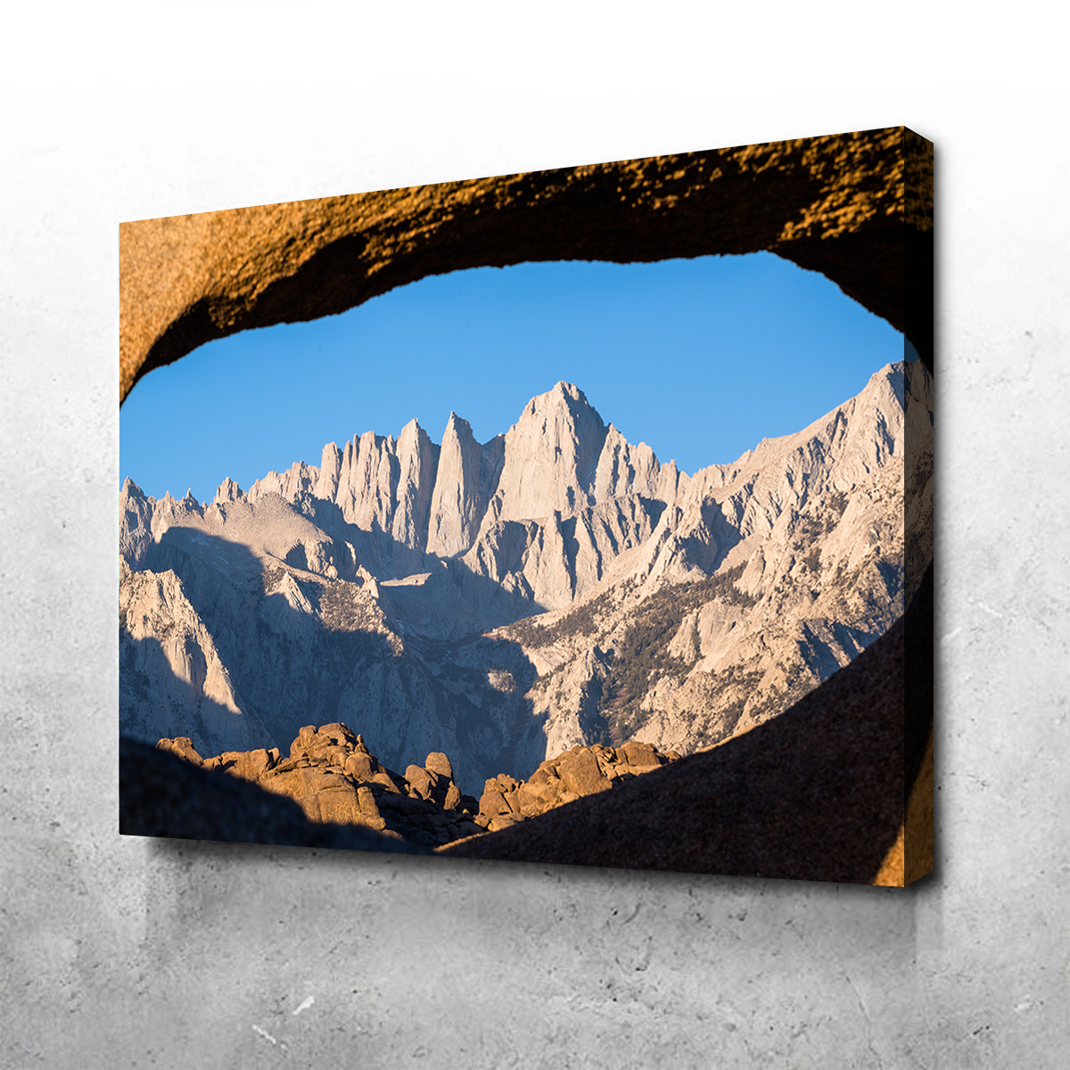Mount Whitney through Sandstone Archway Wall Art