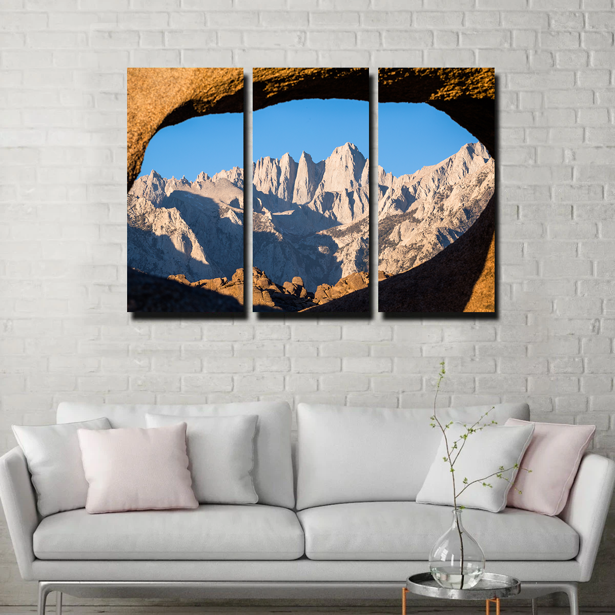 Mount Whitney through Sandstone Archway Wall Art