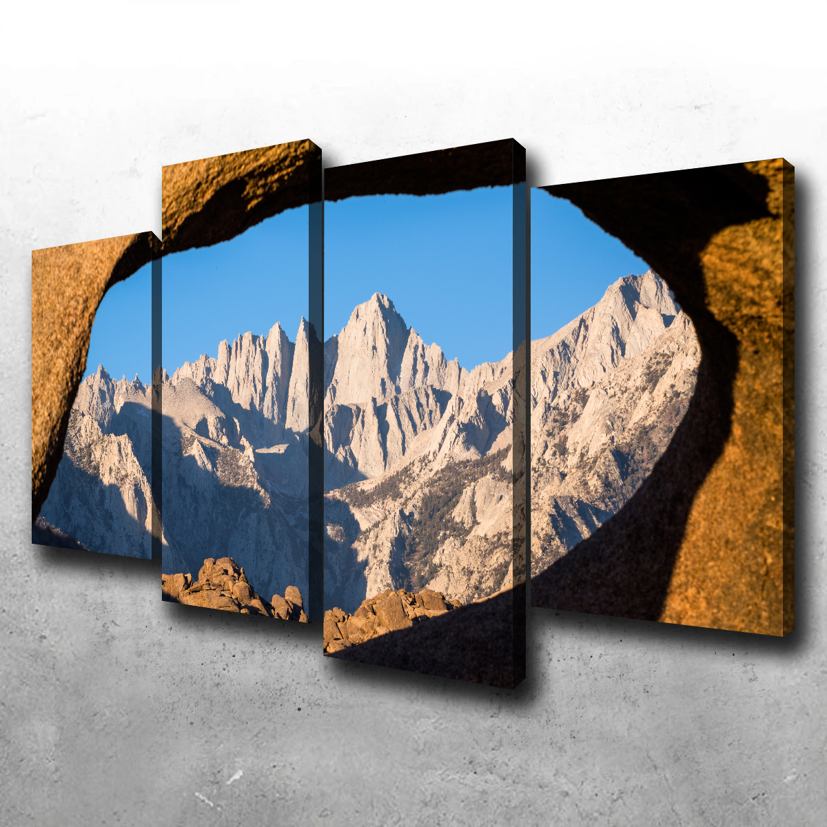 Mount Whitney through Sandstone Archway Wall Art