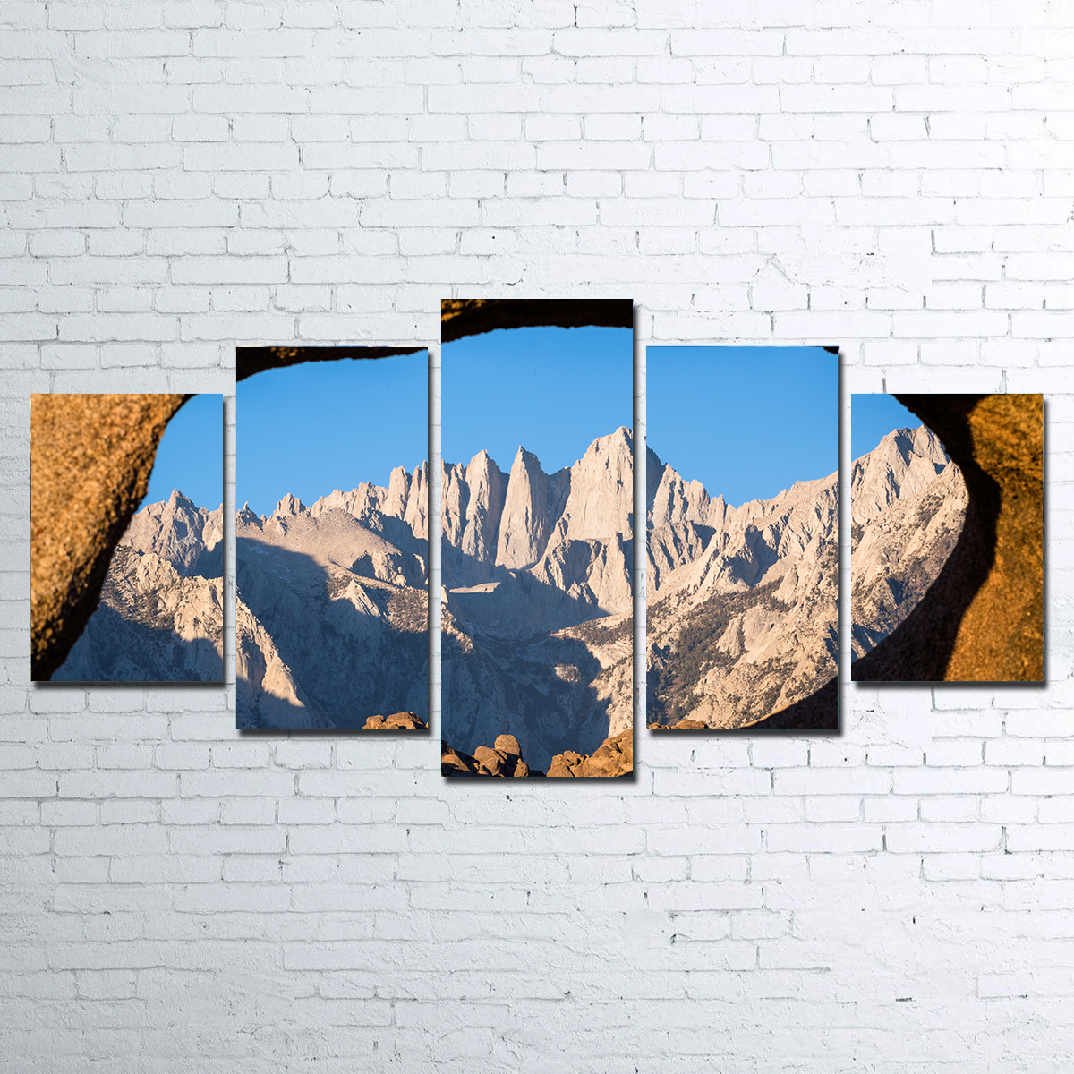 Mount Whitney through Sandstone Archway Wall Art