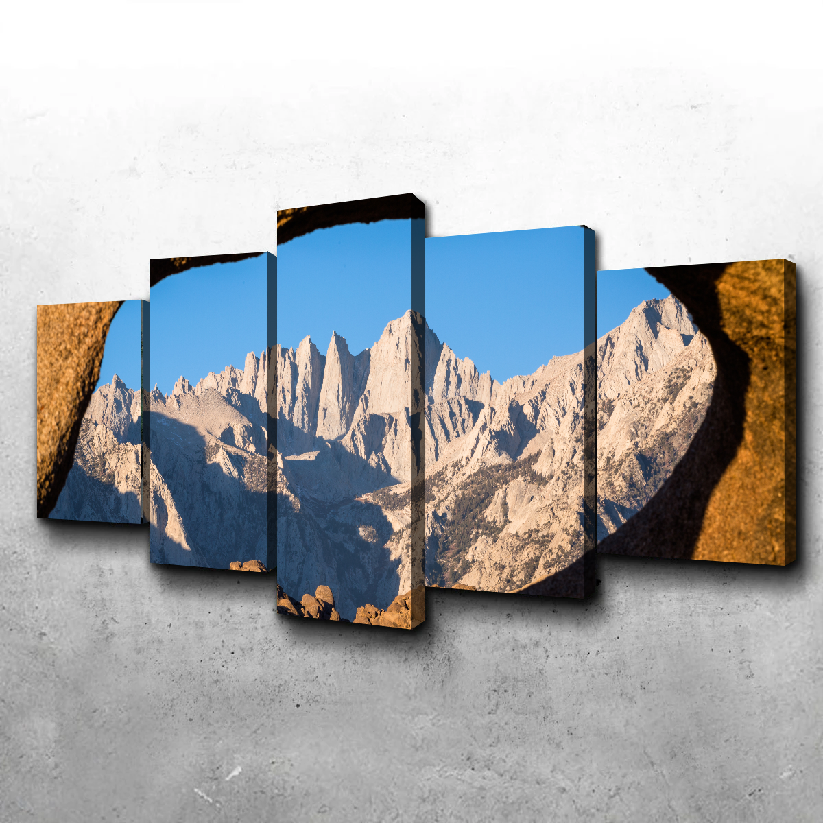 Mount Whitney through Sandstone Archway Wall Art
