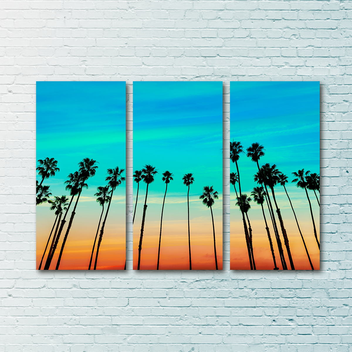 Palm Tree Sunset Santa Barbara Wall Art