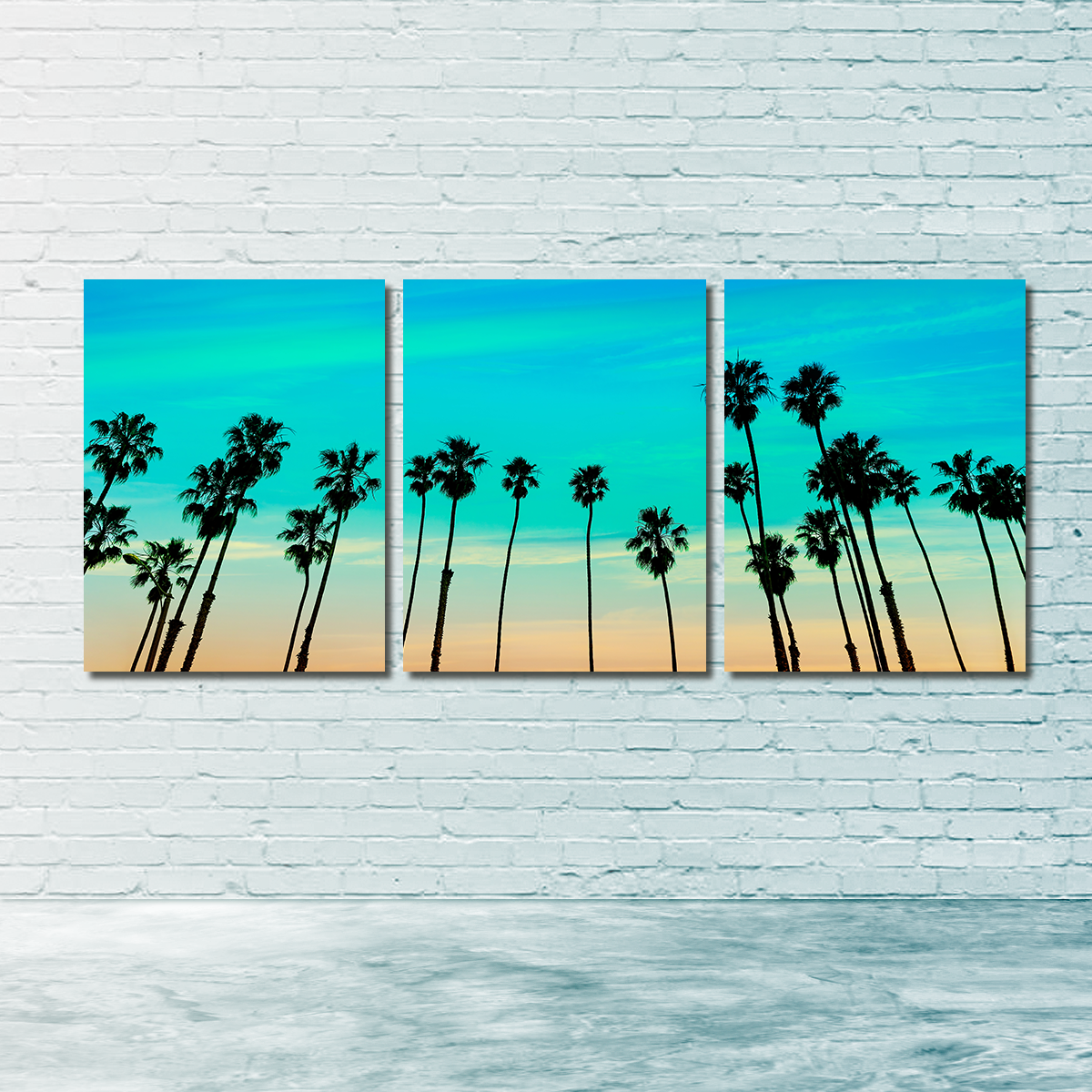 Palm Tree Sunset Santa Barbara Wall Art