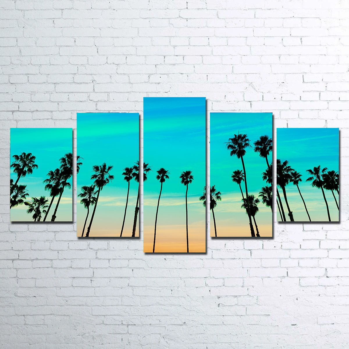 Palm Tree Sunset Santa Barbara Wall Art