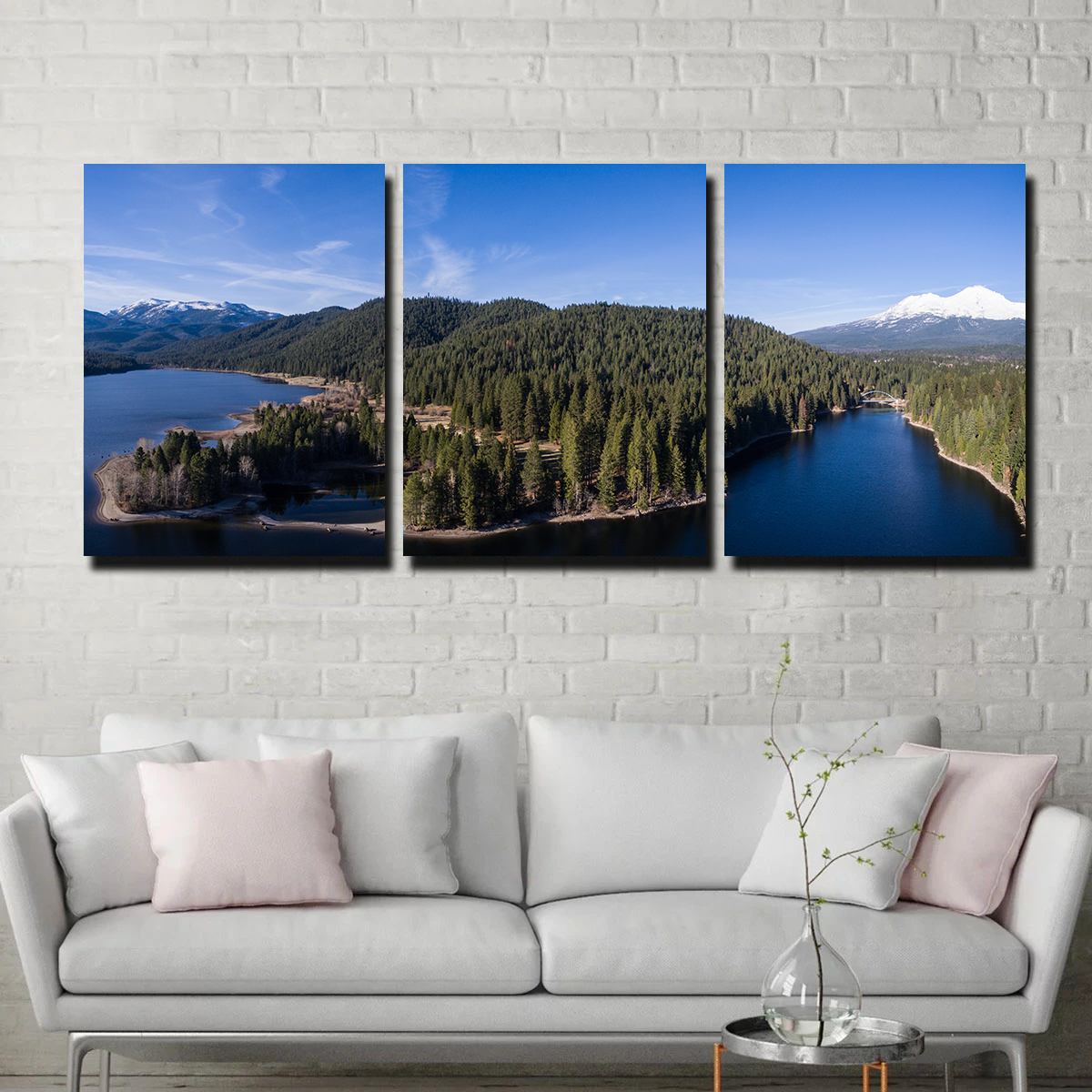 Siskiyou Lake and Mount Shasta Wall Art