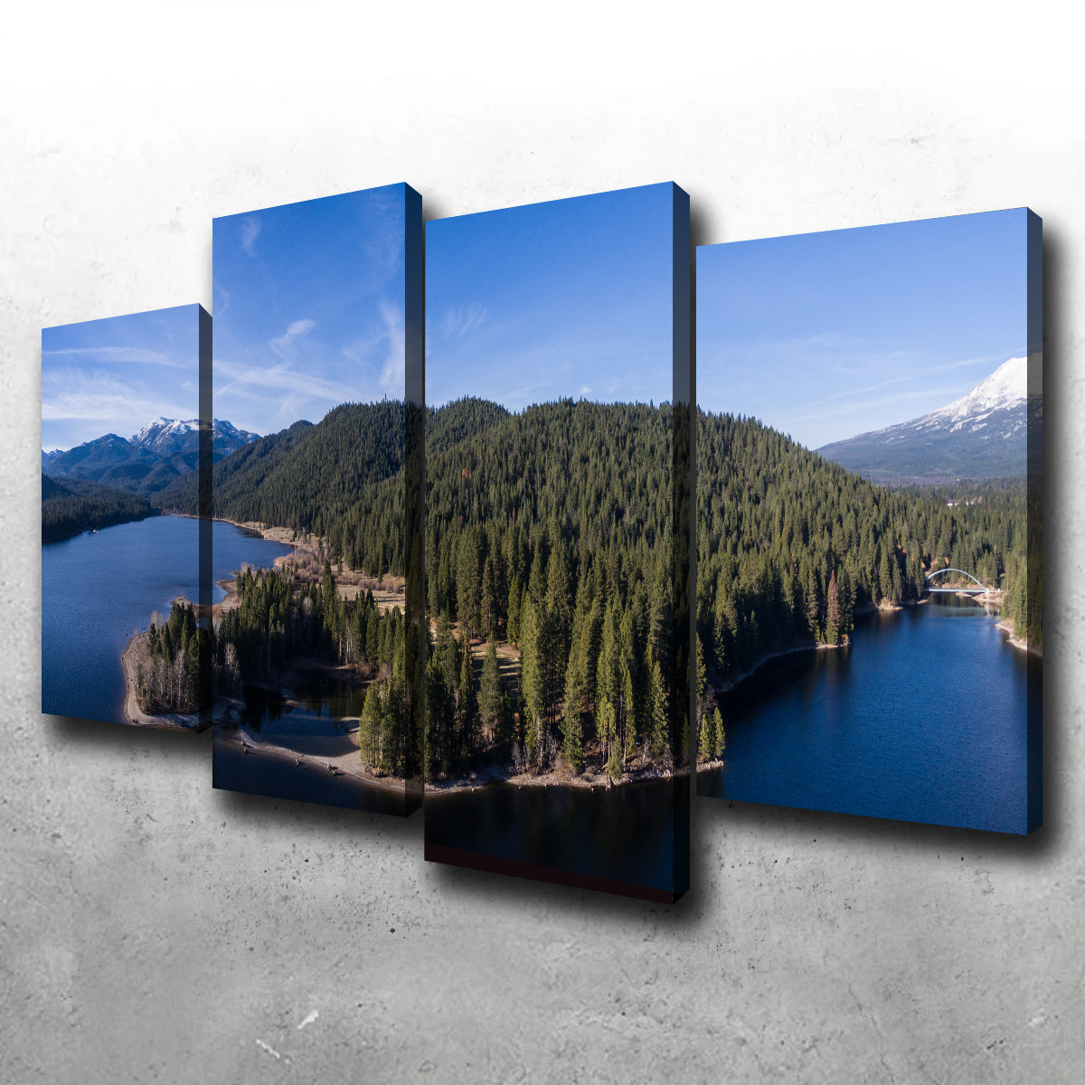 Siskiyou Lake and Mount Shasta